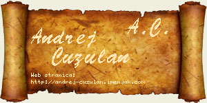 Andrej Ćuzulan vizit kartica